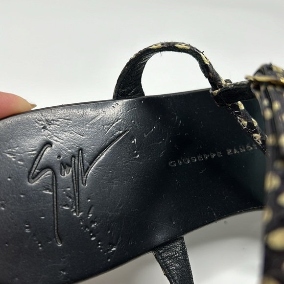Giuseppe Zanotti python-embossed sandals sz 39 - Picture 7 of 9
